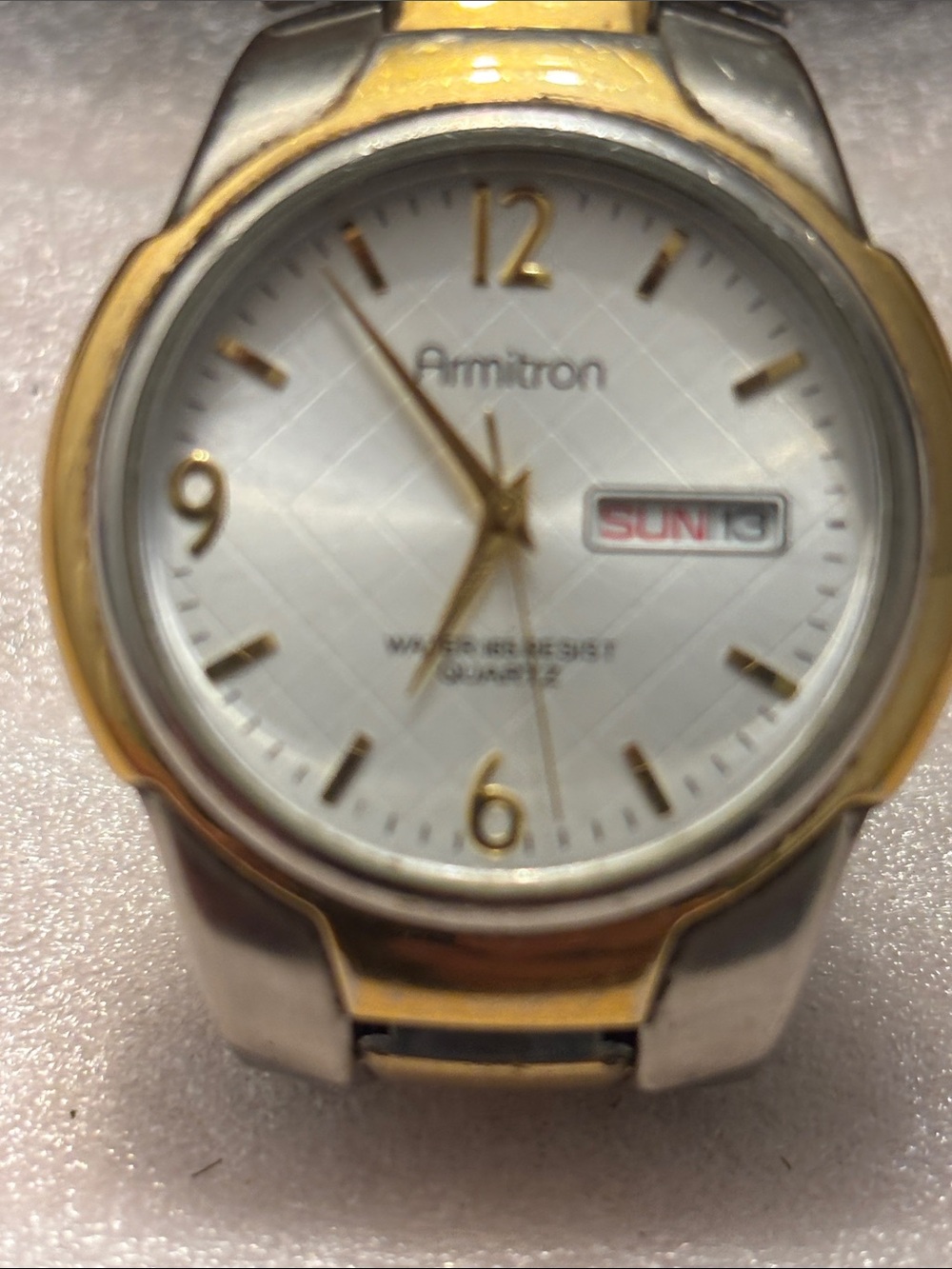 Armitron Two-Tone Gold and Silver Stainless Steel Watch